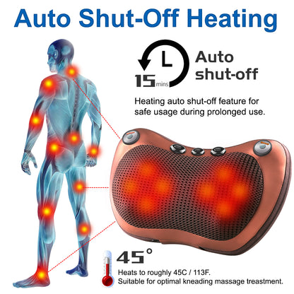 12 Volt Heated Kneading Massager