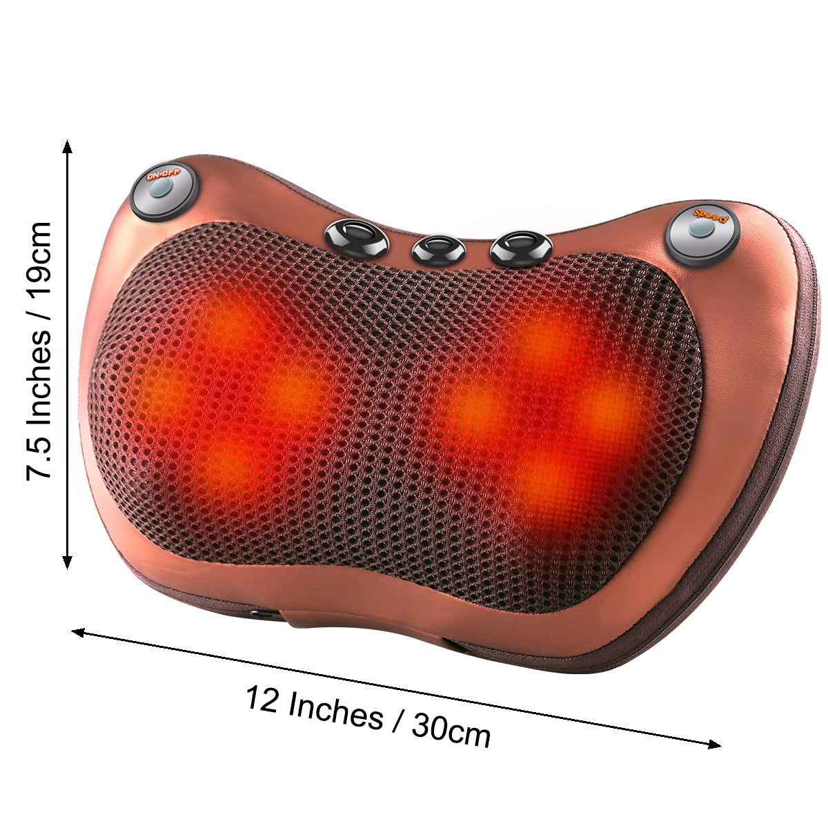 12 Volt Heated Kneading Massager