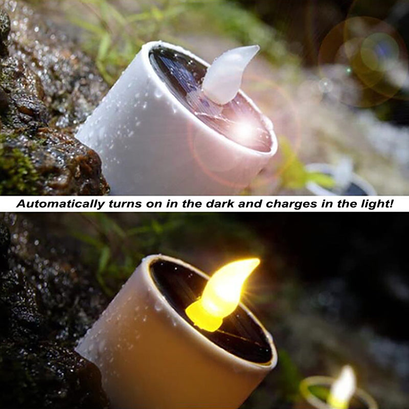 LED Solar Candles 6-Pack