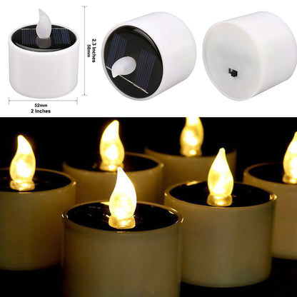 LED Solar Candles 6-Pack