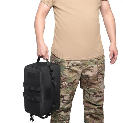 Soldier carrying a MOLLE pack