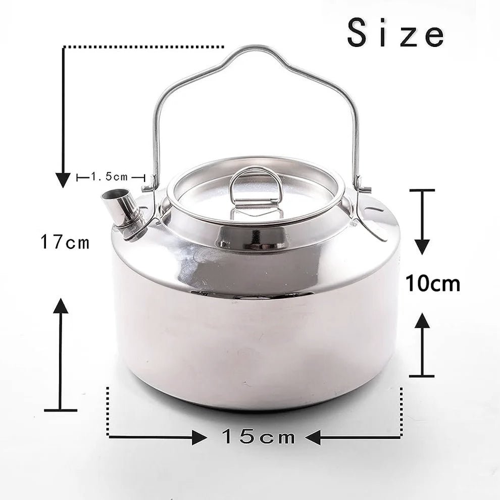 Stainless Steel Camping Tea Kettle Dimensions